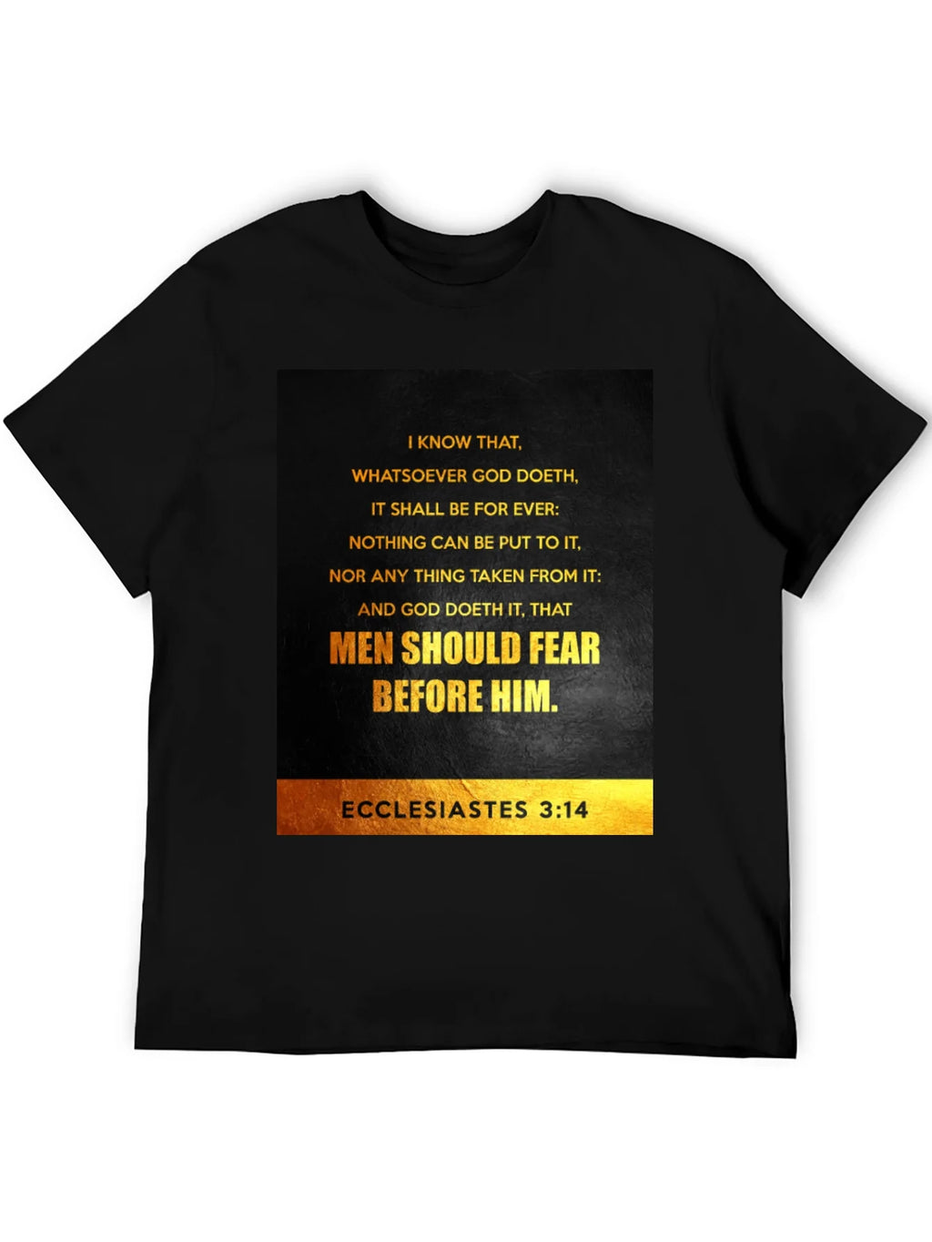 Ecclesiastes 3:14 Graphic T-Shirt - Bible Verse Tee product image 5