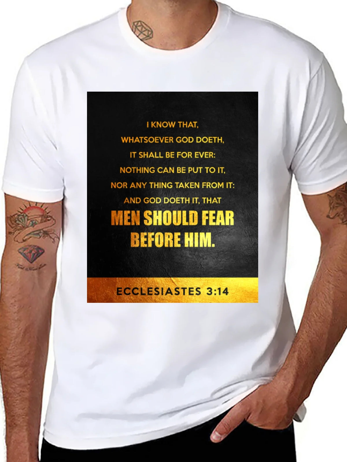Ecclesiastes 3:14 Graphic T-Shirt - Bible Verse Tee product image 7