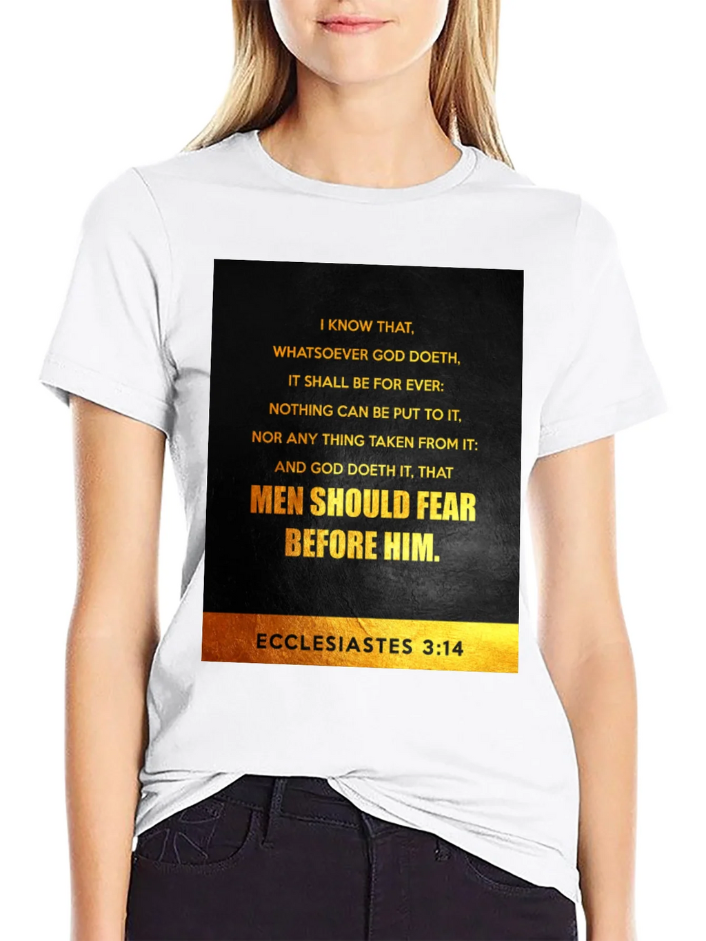 Ecclesiastes 3:14 Graphic T-Shirt - Bible Verse Tee product image 8