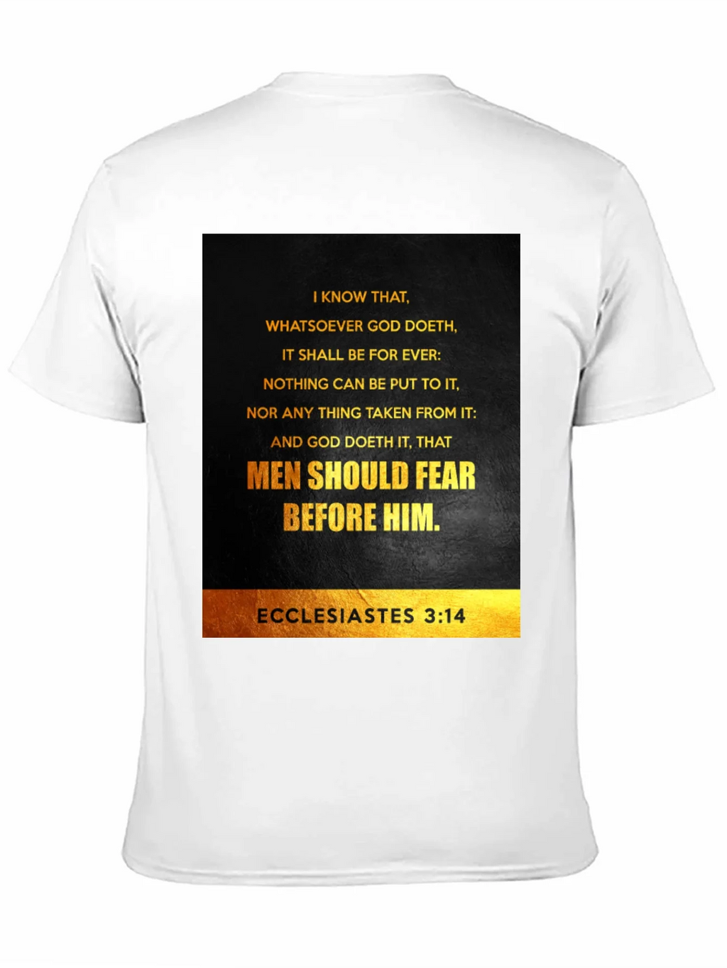 Ecclesiastes 3:14 Graphic T-Shirt - Bible Verse Tee product image 10