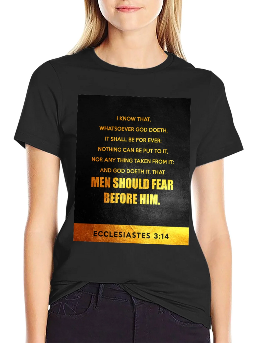 Ecclesiastes 3:14 Graphic T-Shirt - Bible Verse Tee product image 2