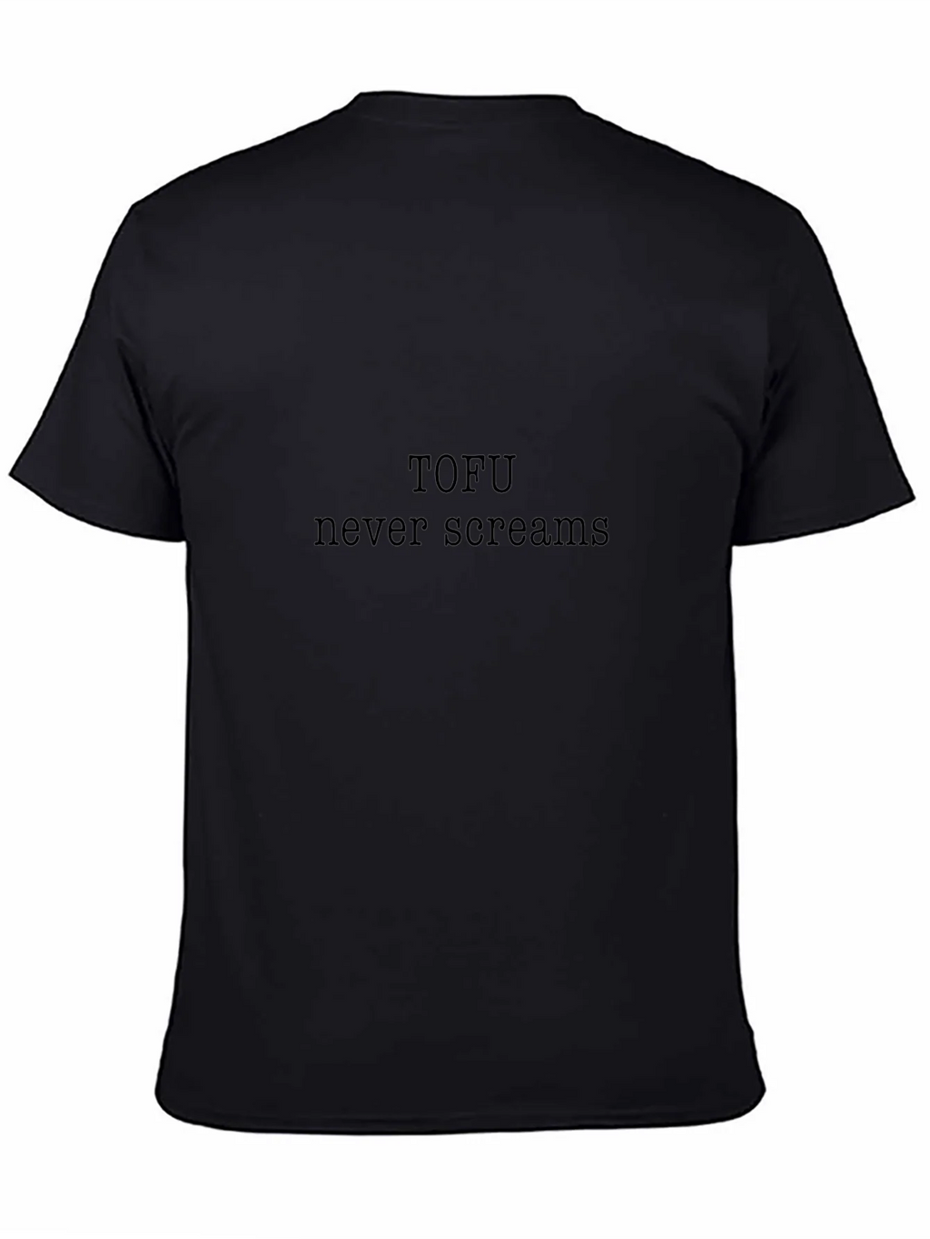 Tofu Never Screams Graphic Tee - Soft Black Cotton product image 4