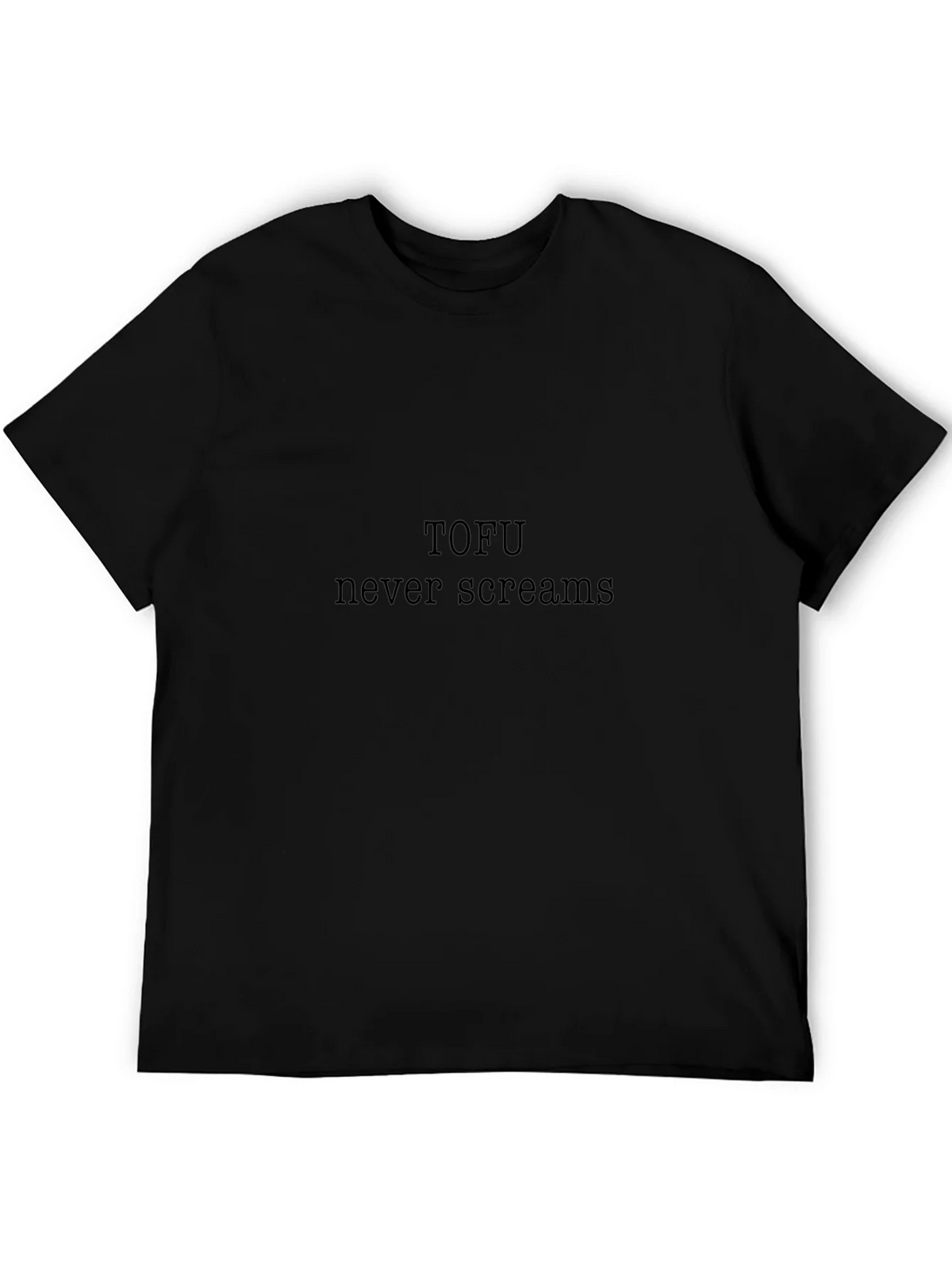 Tofu Never Screams Graphic Tee - Soft Black Cotton product image 5