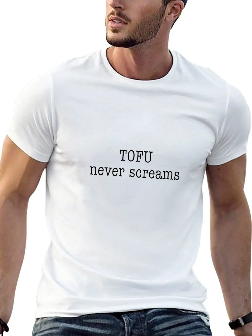 Tofu Never Screams Graphic Tee - Soft Black Cotton product image 12