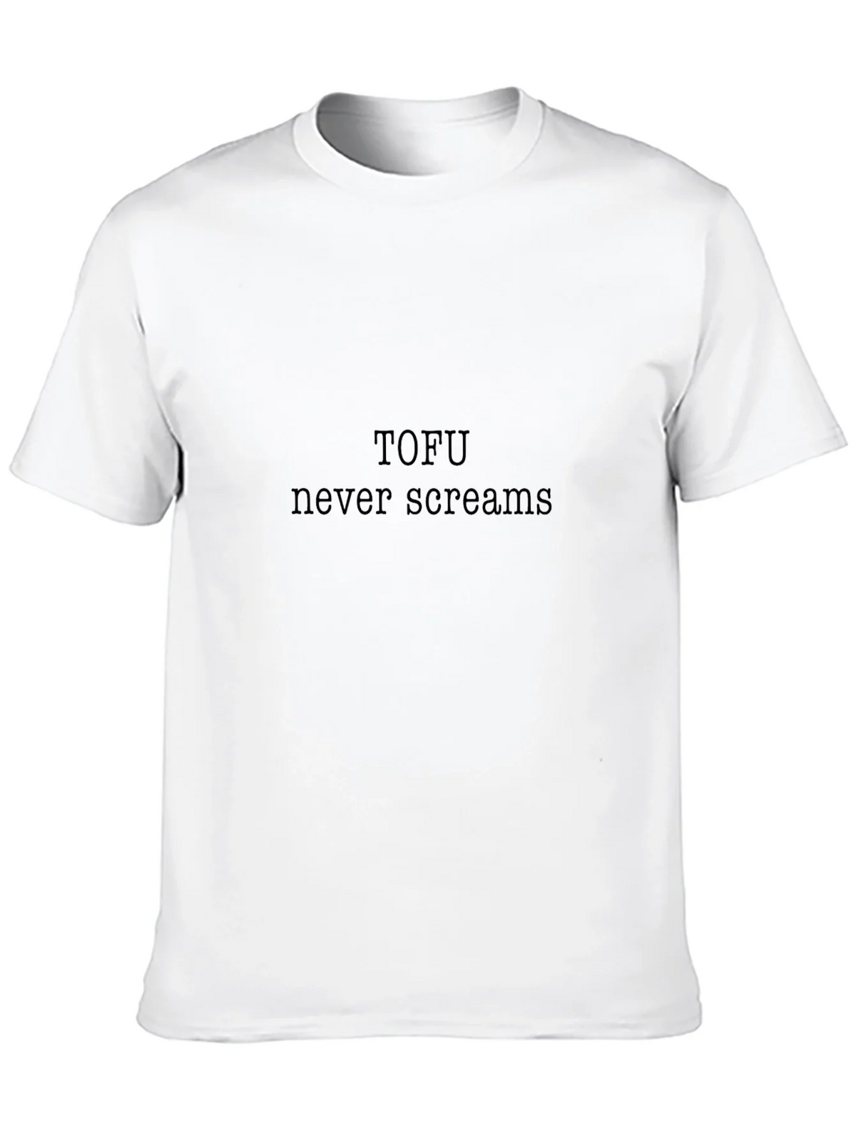 Tofu Never Screams Graphic Tee - Soft Black Cotton product image 9