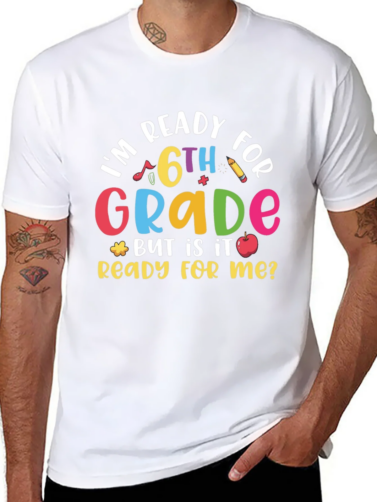 Ready for 6th Grade Black T-Shirt product image 7
