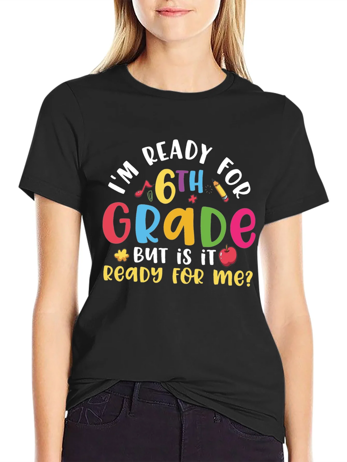 Ready for 6th Grade Black T-Shirt product image 2