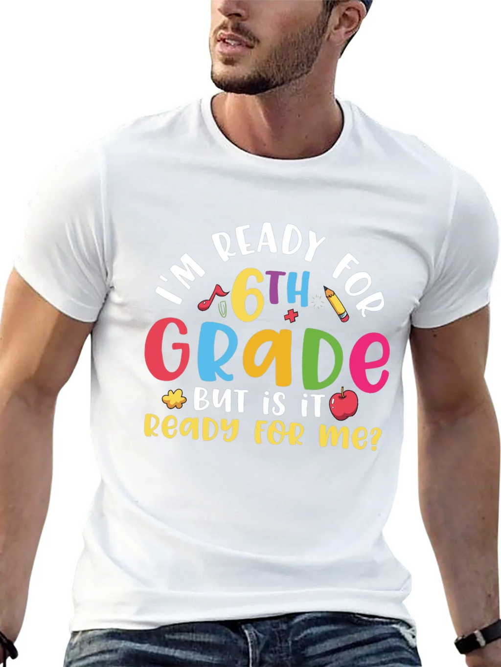 Ready for 6th Grade Black T-Shirt product image 12