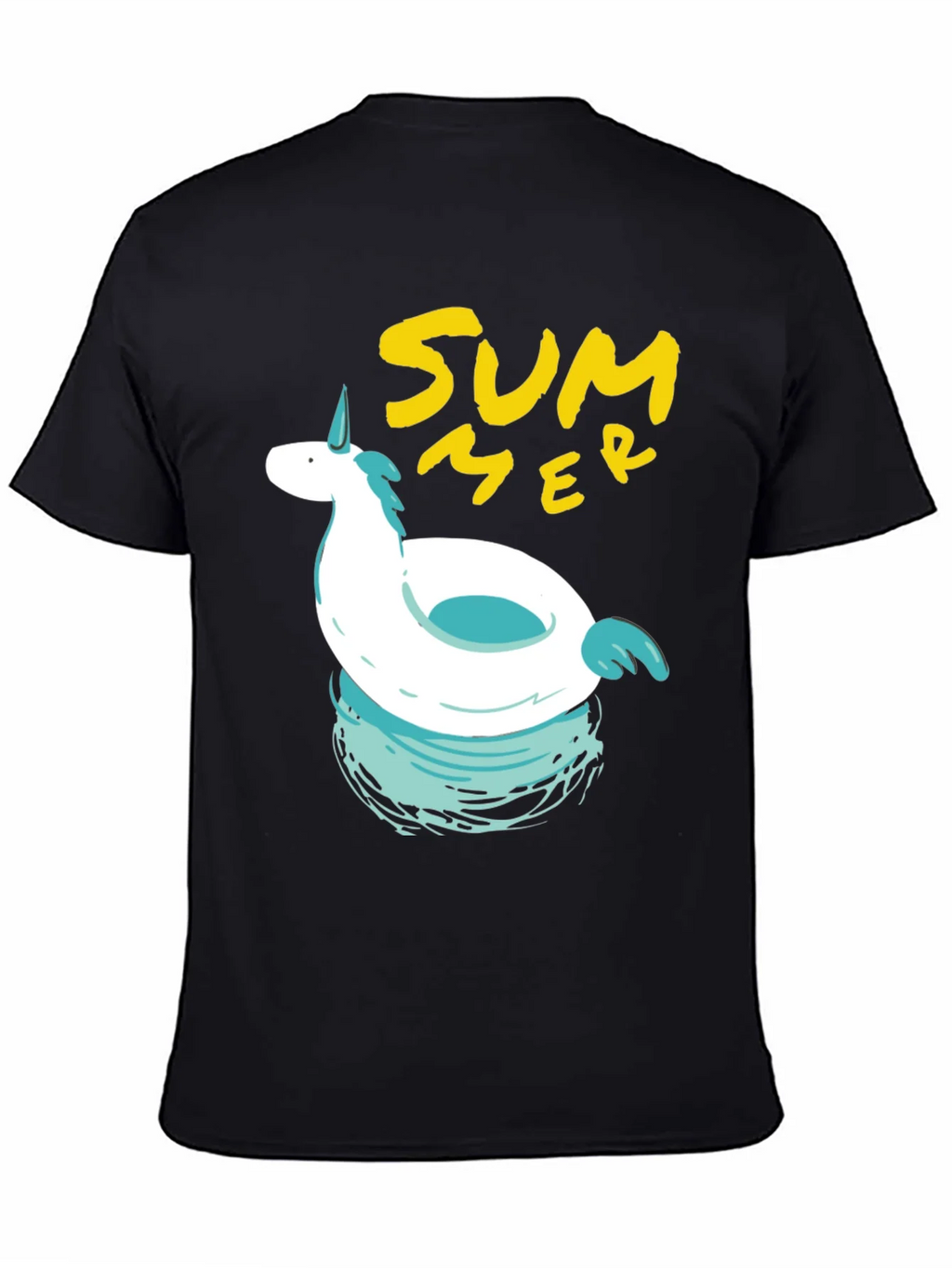 Summer Unicorn Pool Float Graphic Tee product image 4