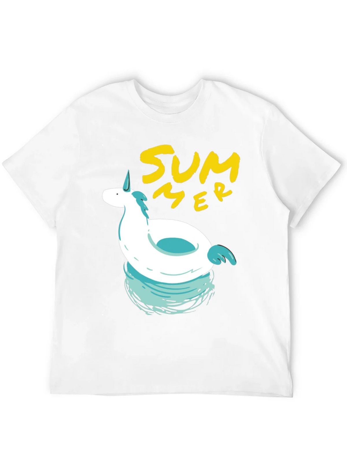 Summer Unicorn Pool Float Graphic Tee product image 11