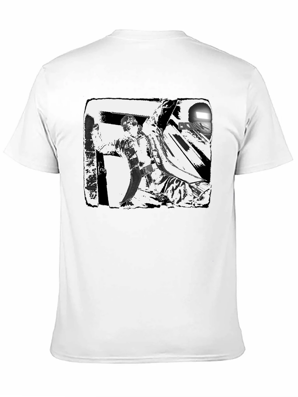 Black & White Graphic Tee: Action Scene product image 10