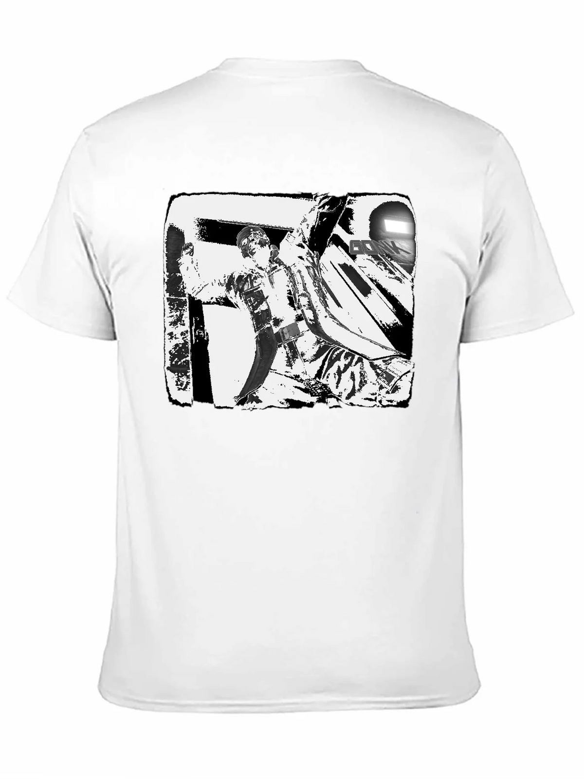 Black & White Graphic Tee: Action Scene product image 10