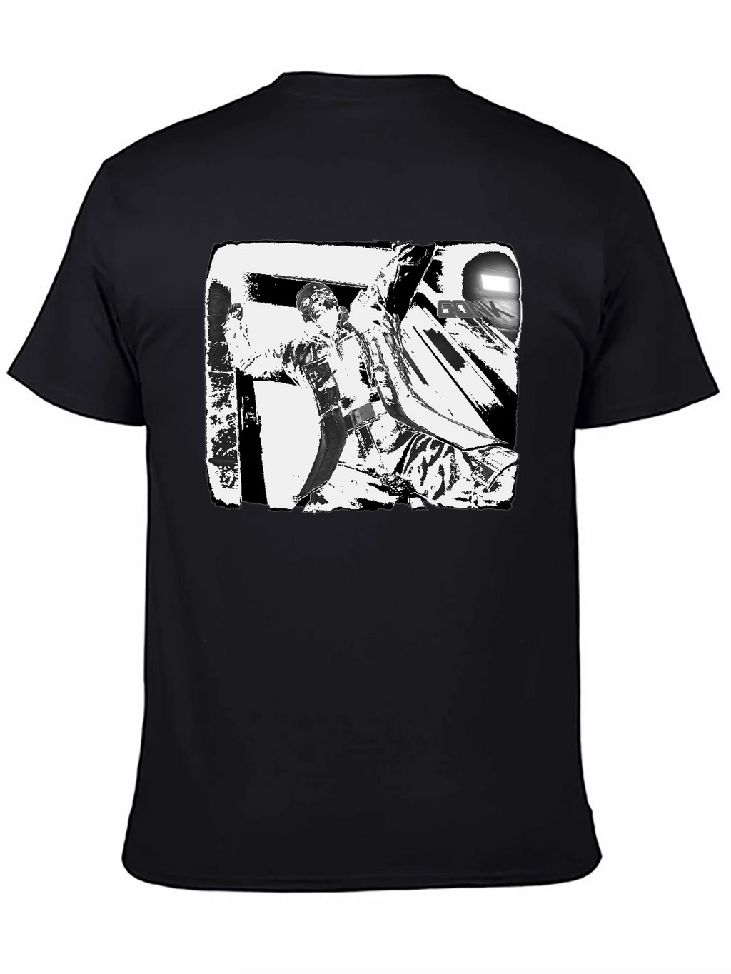 Black & White Graphic Tee: Action Scene product image 4