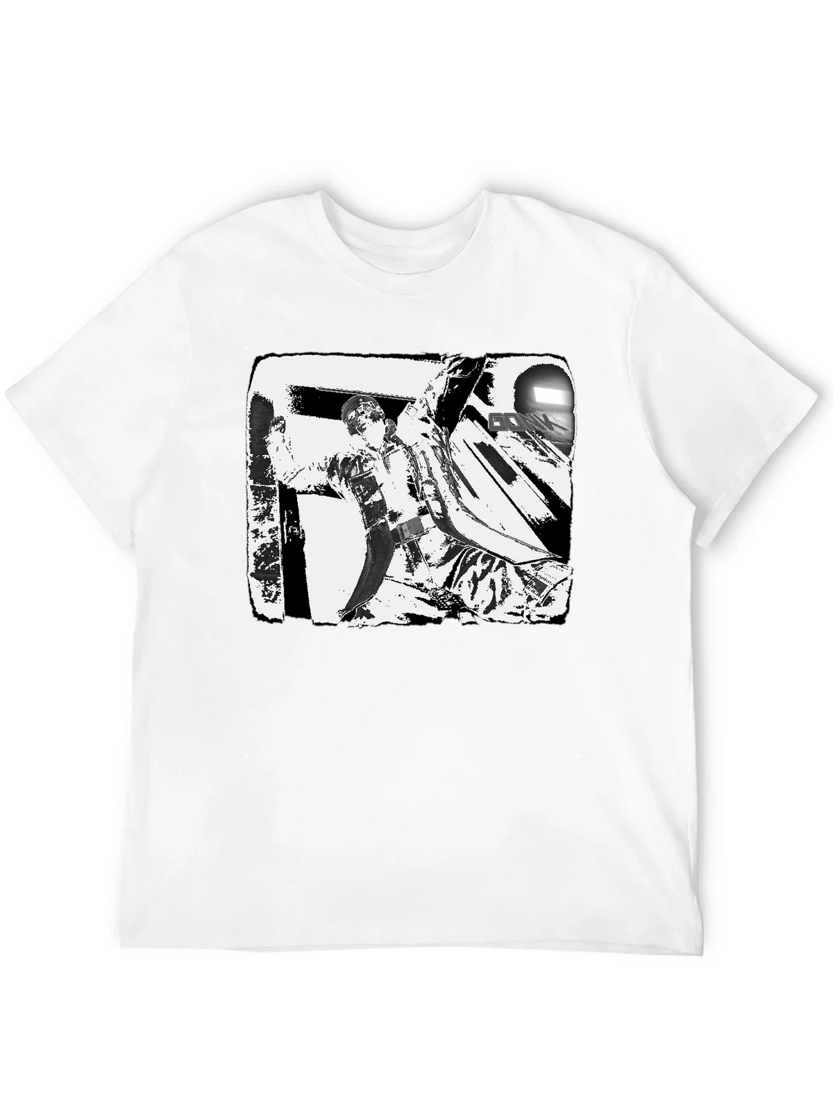 Black & White Graphic Tee: Action Scene product image 11