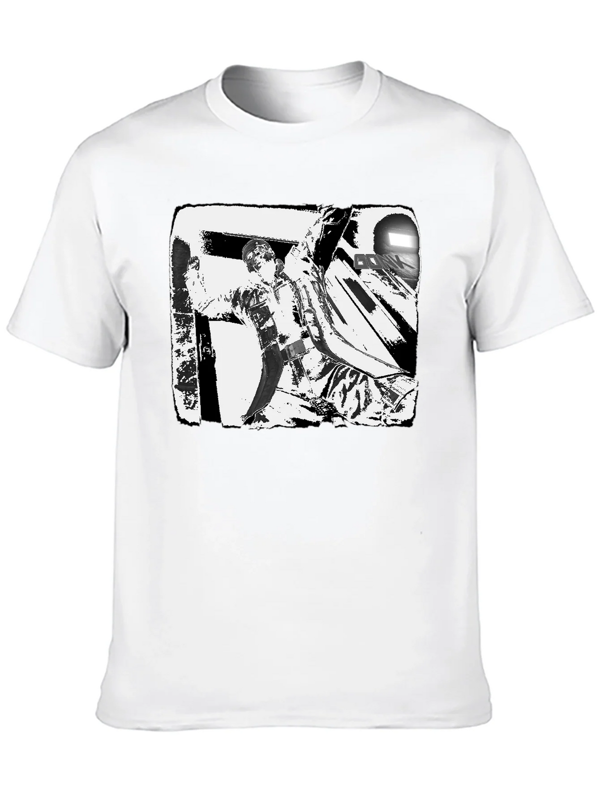 Black & White Graphic Tee: Action Scene product image 9
