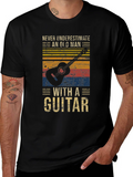 Old Man Guitar T-Shirt - Vintage Graphic Tee product image 1