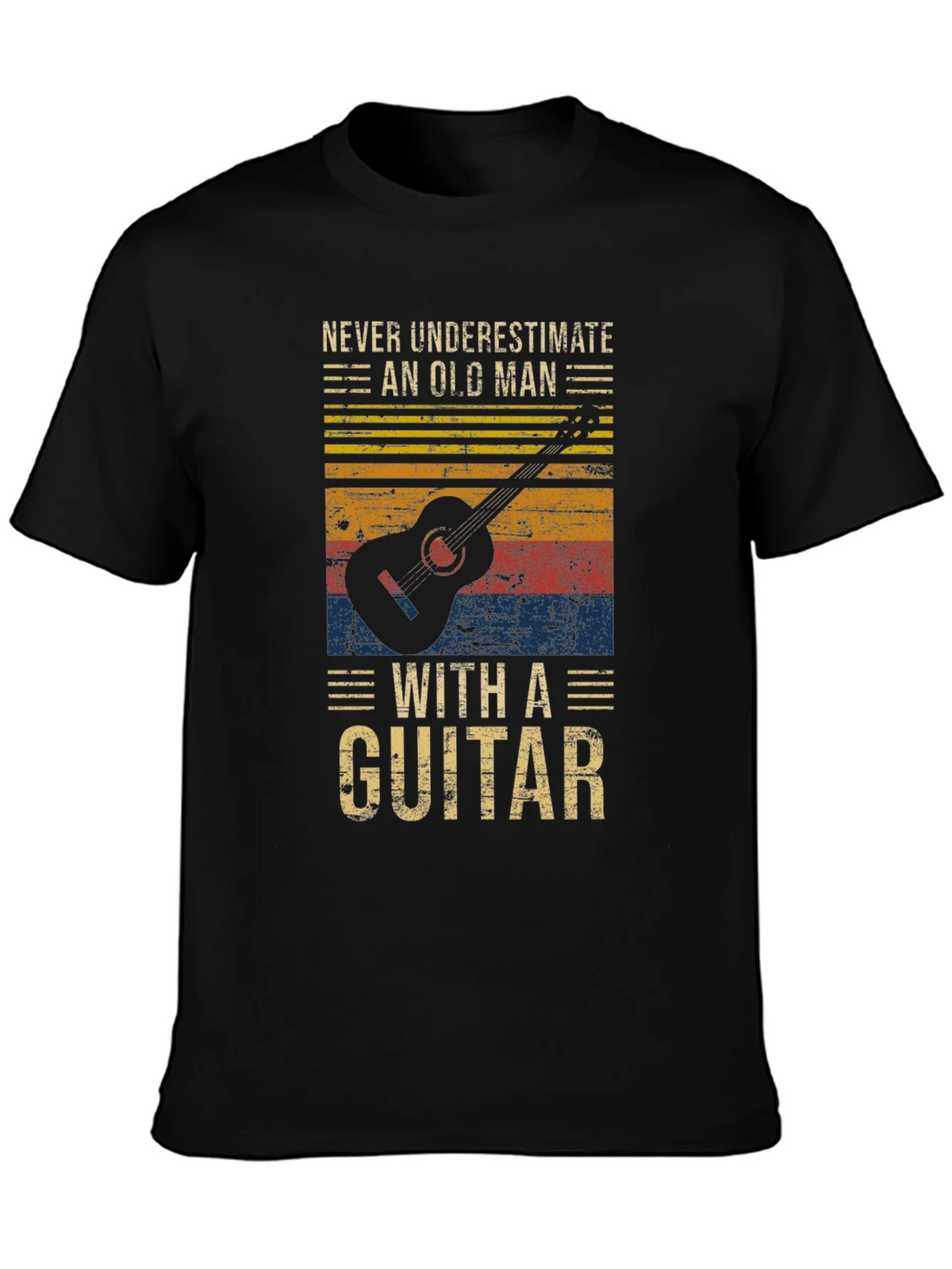Old Man Guitar T-Shirt - Vintage Graphic Tee product image 3
