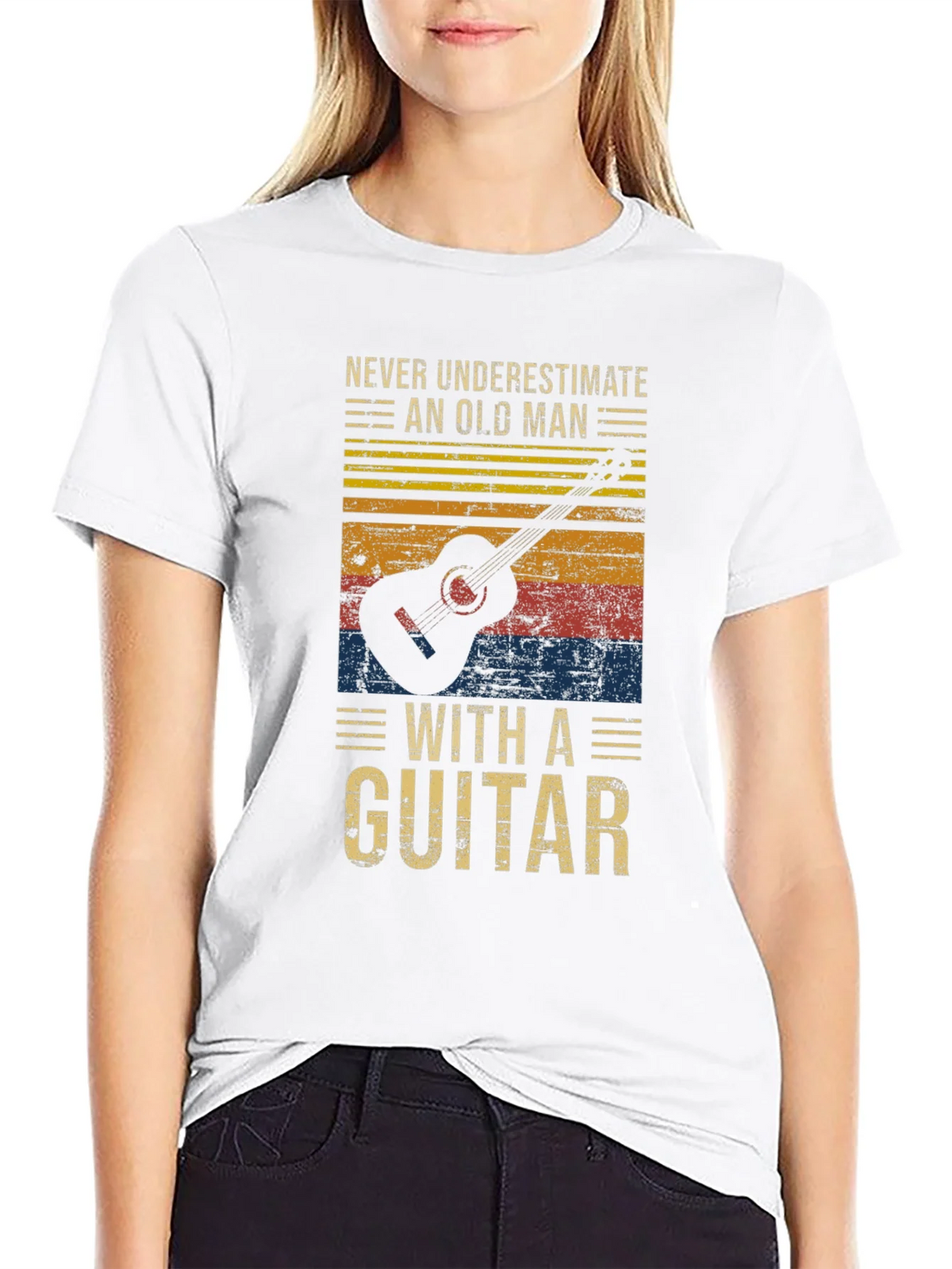 Old Man Guitar T-Shirt - Vintage Graphic Tee product image 8