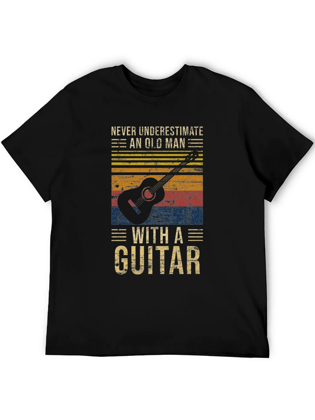 Old Man Guitar T-Shirt - Vintage Graphic Tee product image 5