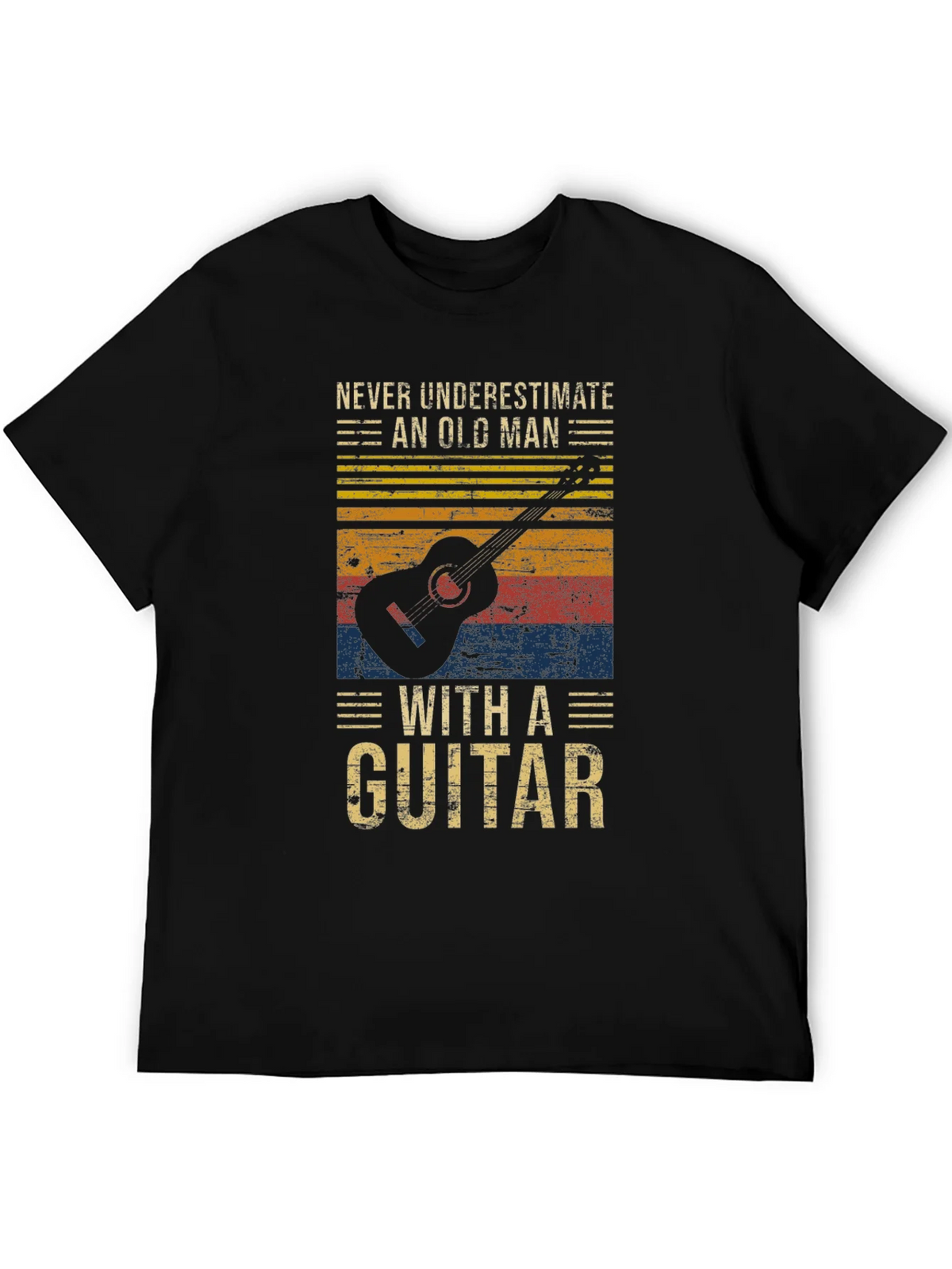Old Man Guitar T-Shirt - Vintage Graphic Tee product image 5