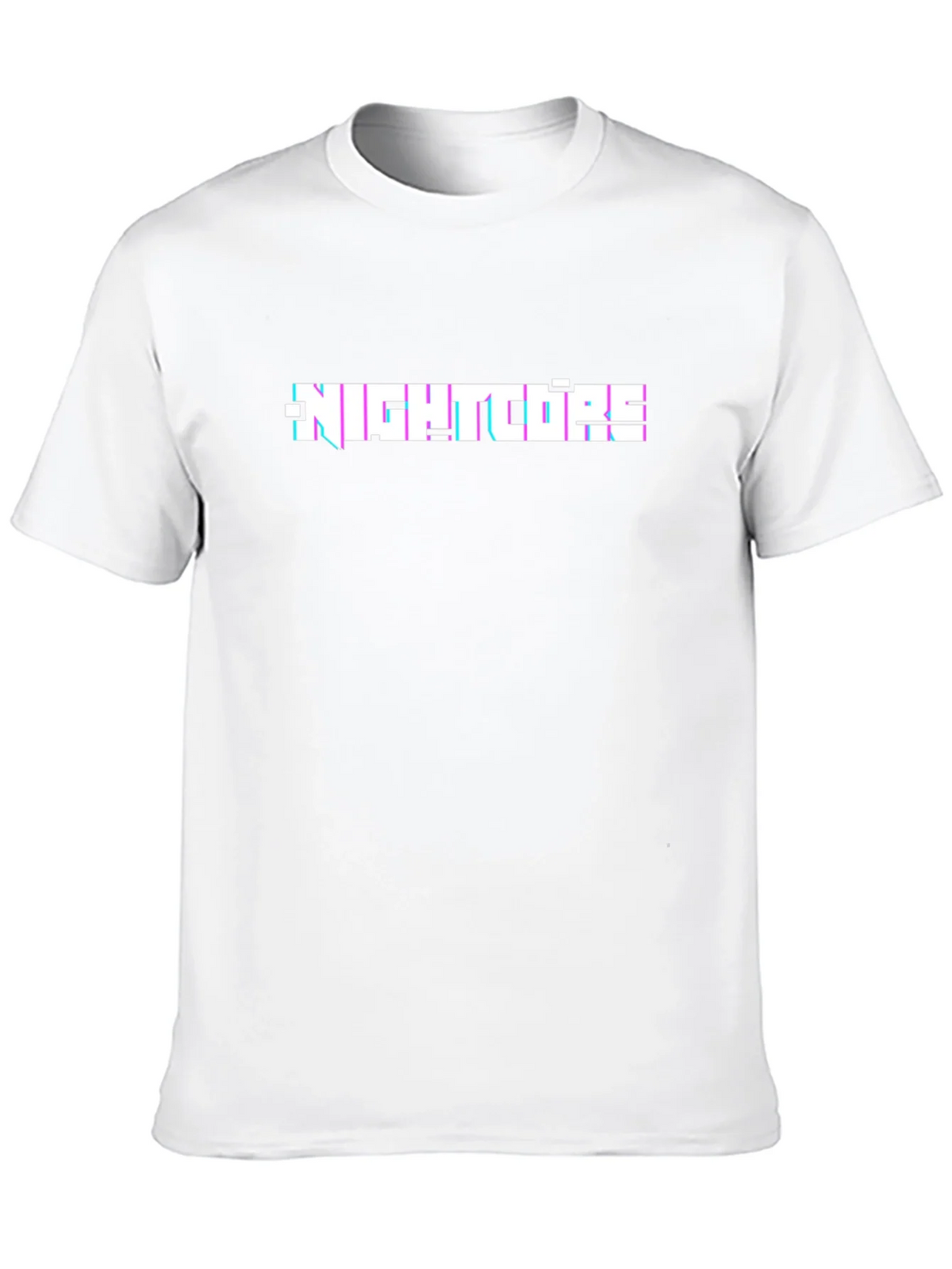 Nightcore Glitch Text Black T-Shirt product image 9