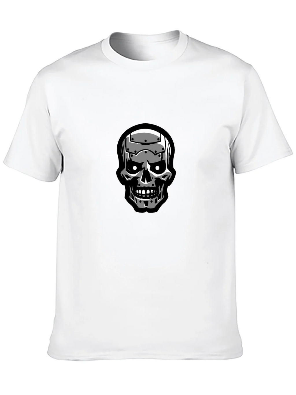 Terminator Skull Graphic Black T-Shirt product image 9