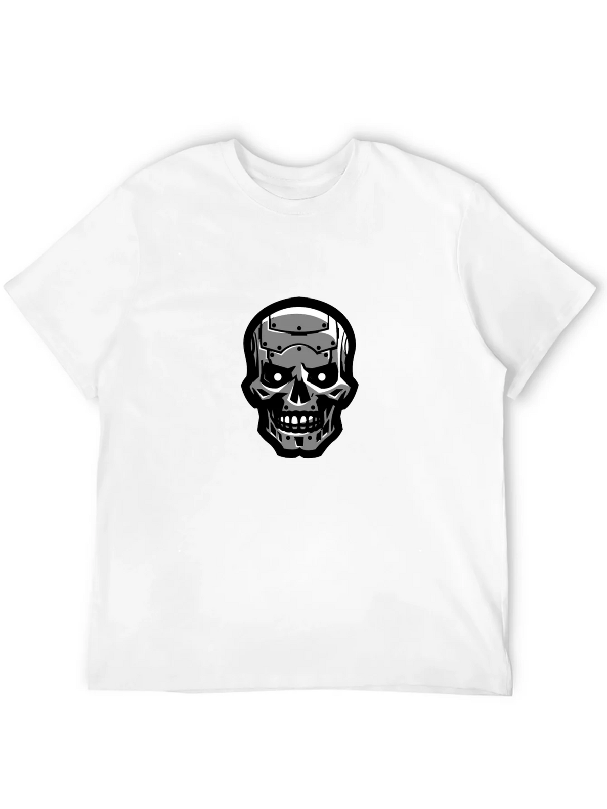 Terminator Skull Graphic Black T-Shirt product image 11