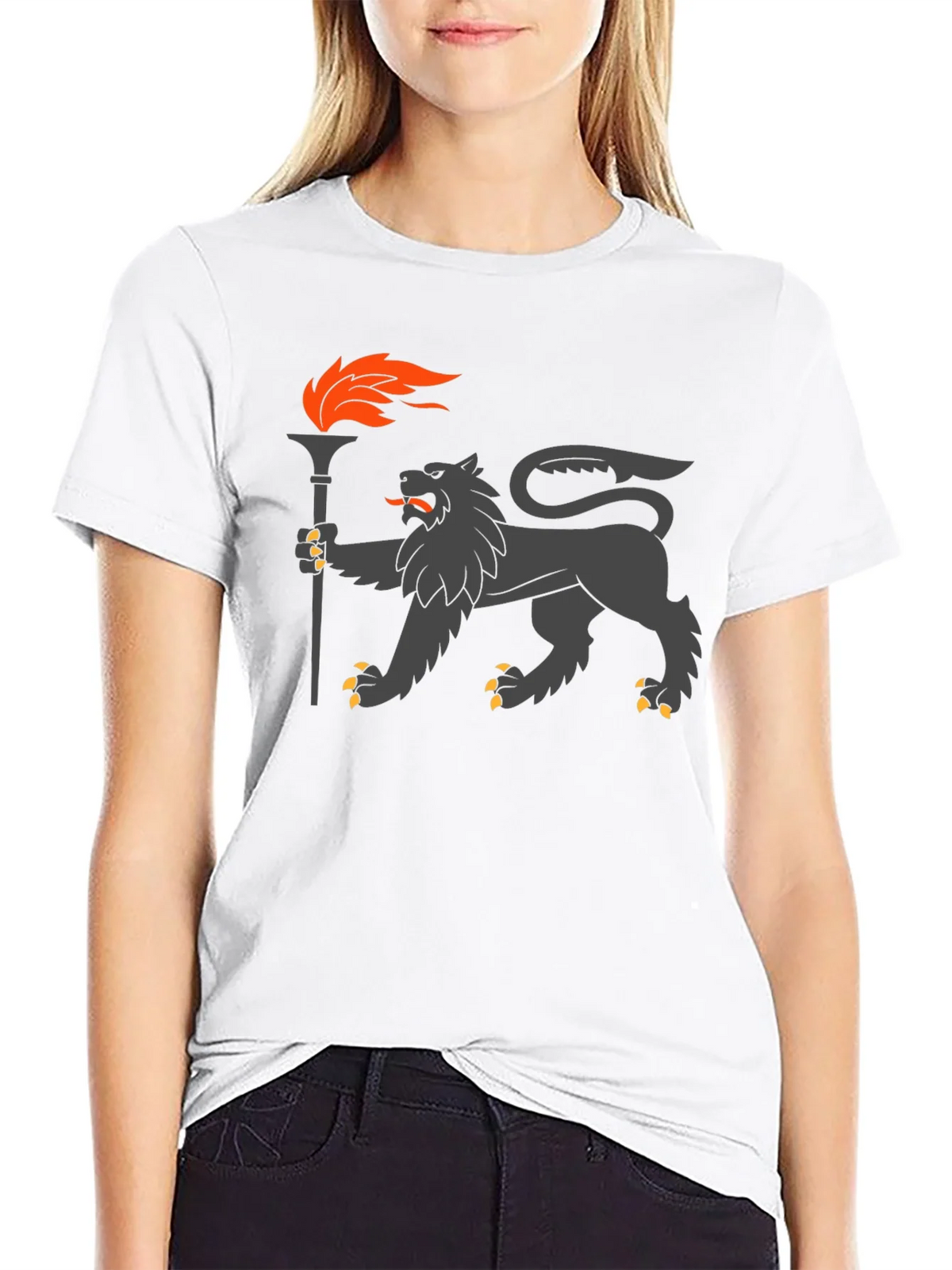 Lion Torchbearer Graphic Tee product image 8