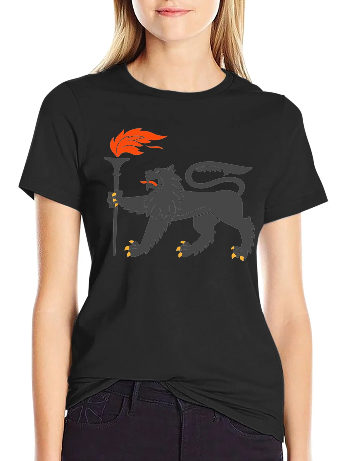 Lion Torchbearer Graphic Tee product image 2