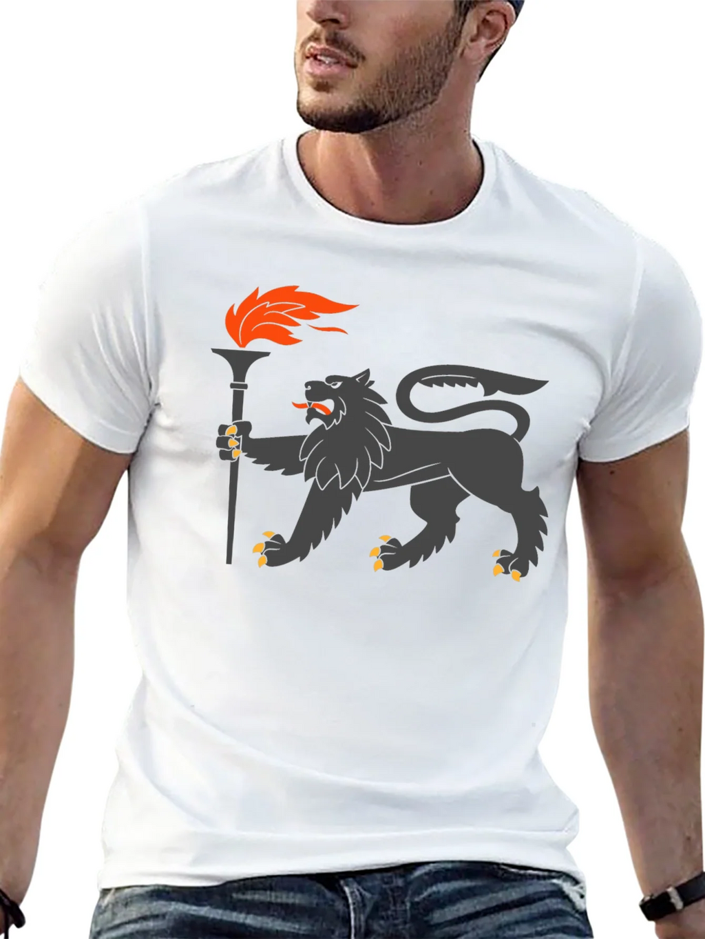 Lion Torchbearer Graphic Tee product image 12