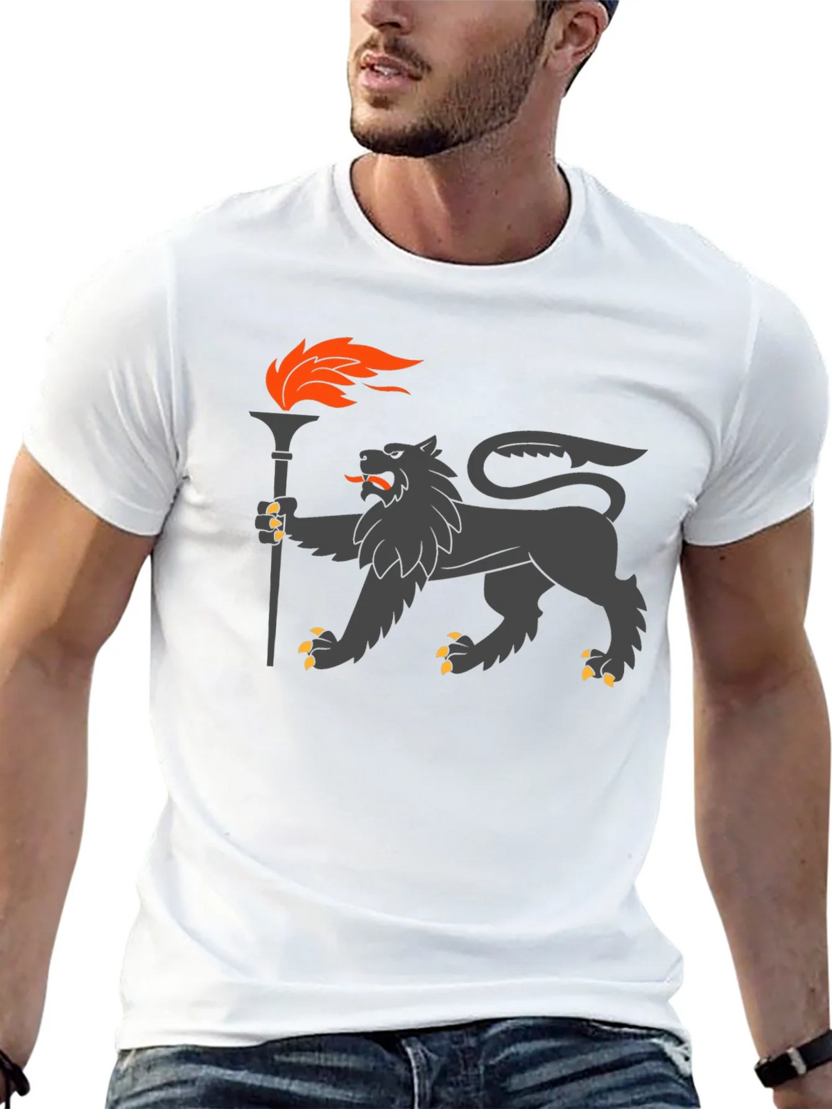 Lion Torchbearer Graphic Tee product image 12
