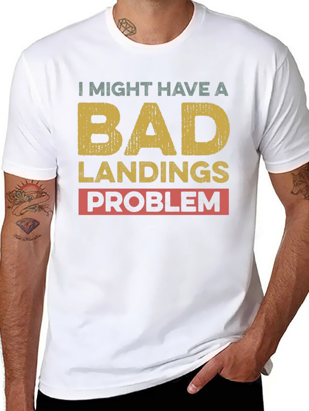 Bad Landings Problem Graphic T-Shirt product image 7