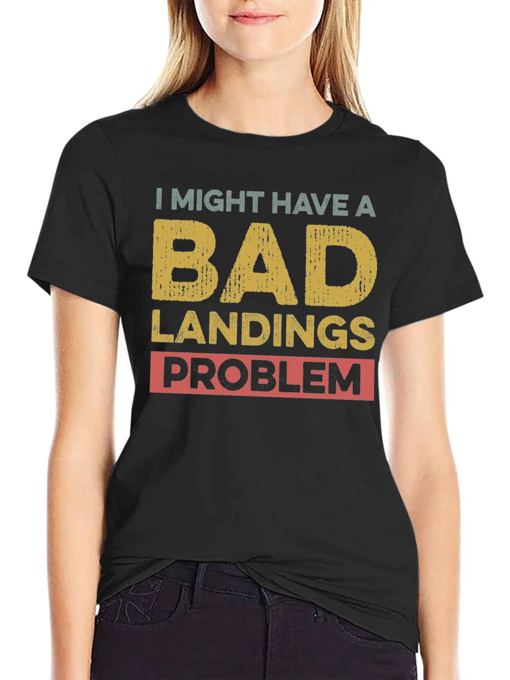 Bad Landings Problem Graphic T-Shirt product image 2
