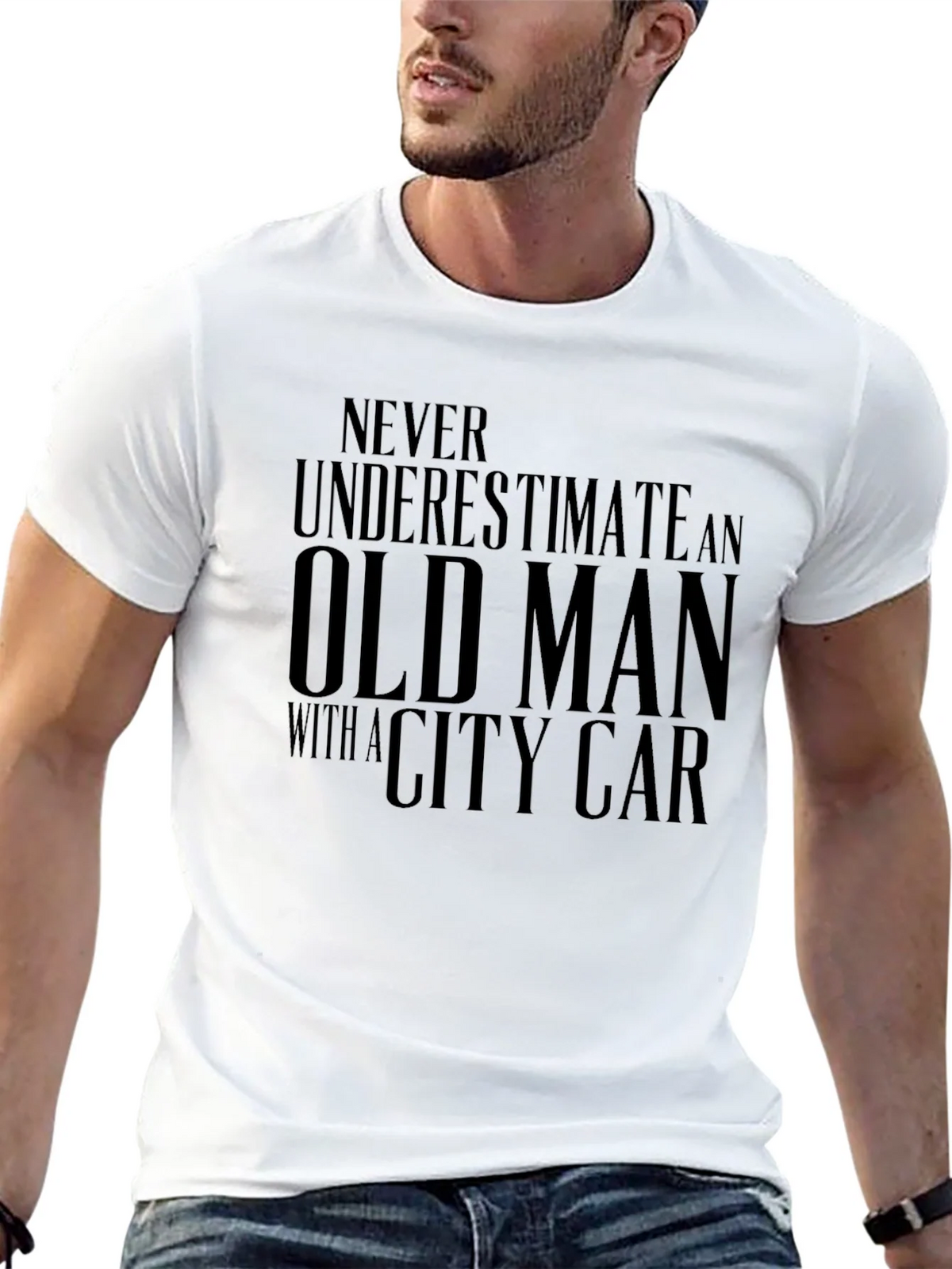 Old Man City Car Graphic Tee - Black product image 12