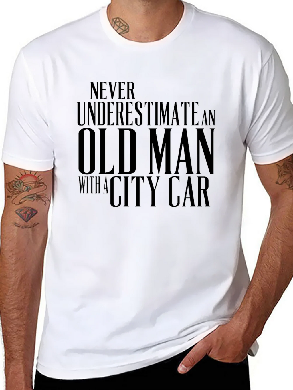Old Man City Car Graphic Tee - Black product image 7