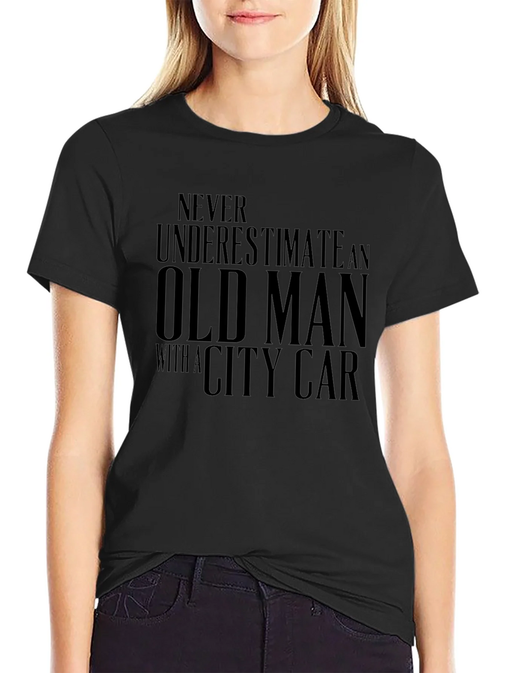 Old Man City Car Graphic Tee - Black product image 2