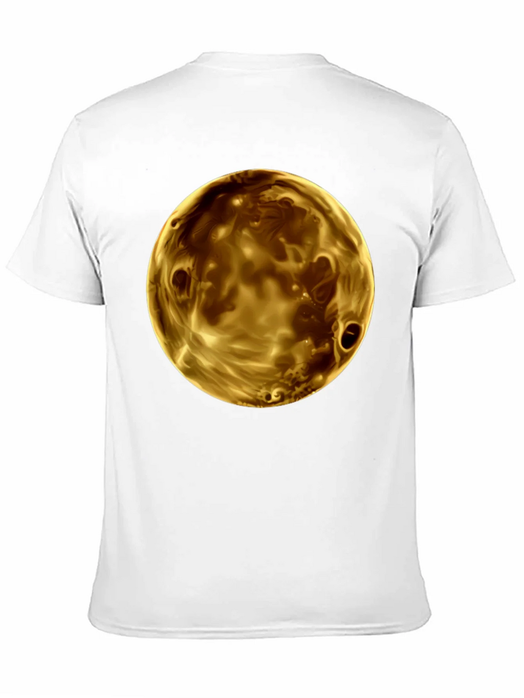 Golden Planet Graphic Print Mens Black T-Shirt product image 10