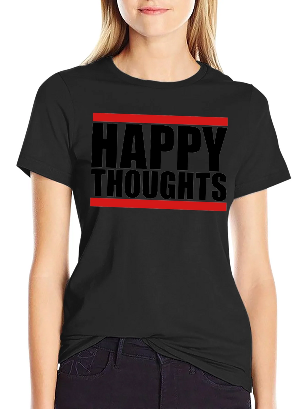 Happy Thoughts Graphic Tee - Black T-Shirt product image 2