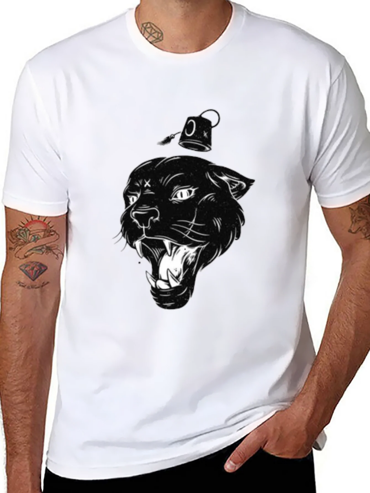 Black Panther Graphic Print T-Shirt product image 7