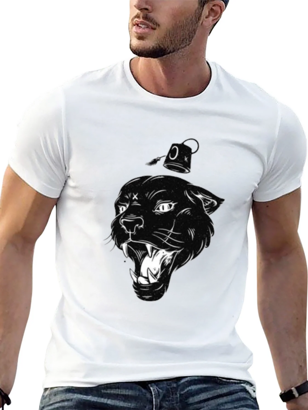 Black Panther Graphic Print T-Shirt product image 12