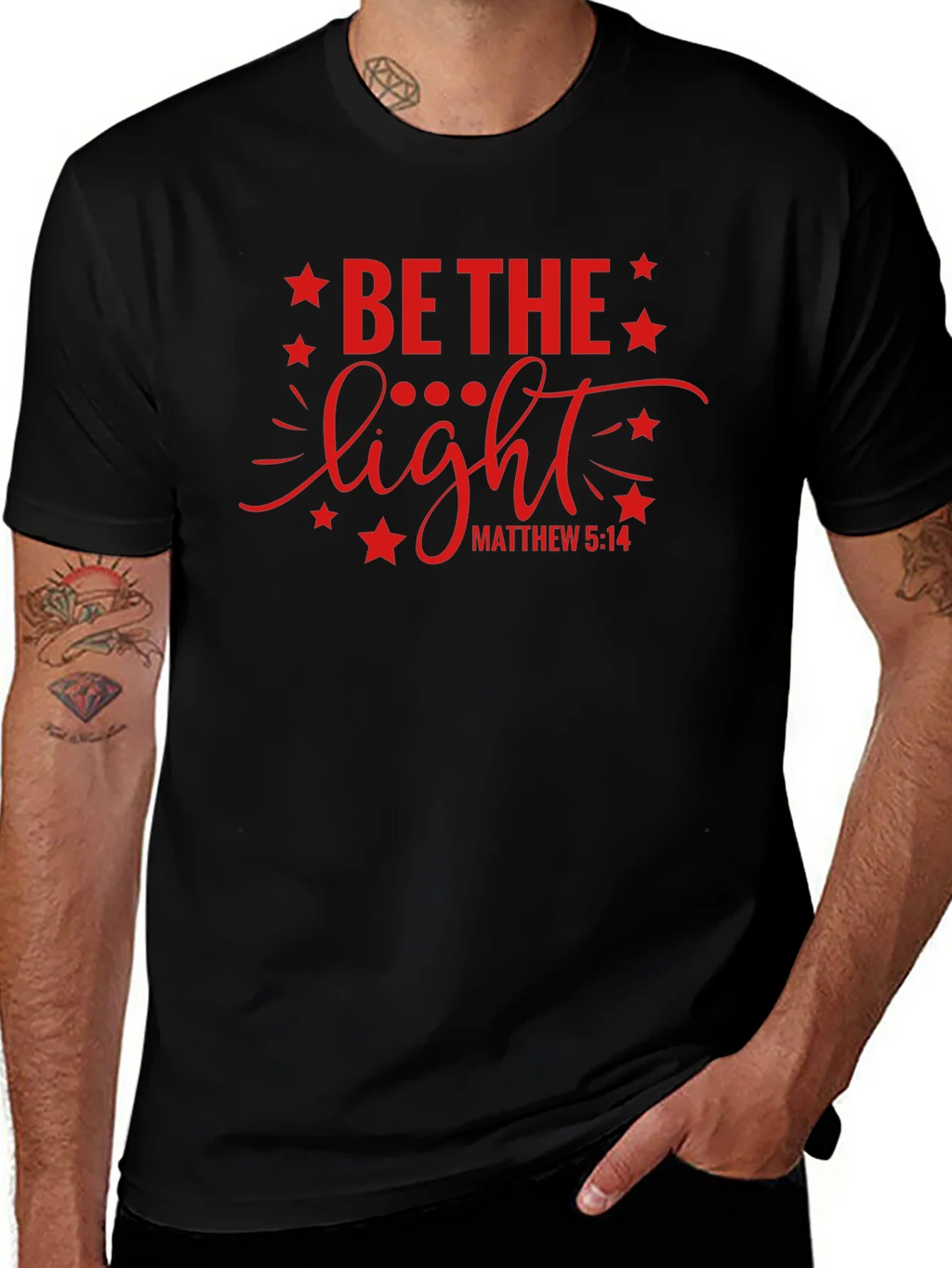 Be The Light Graphic T-Shirt Christian Apparel product image 1
