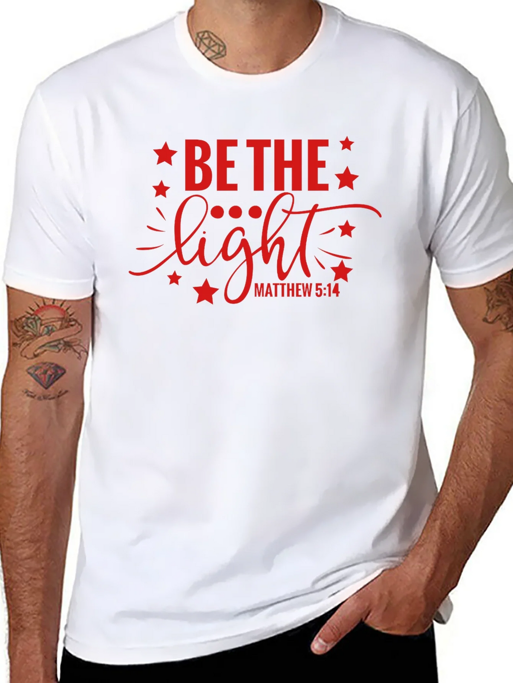 Be The Light Graphic T-Shirt Christian Apparel product image 7