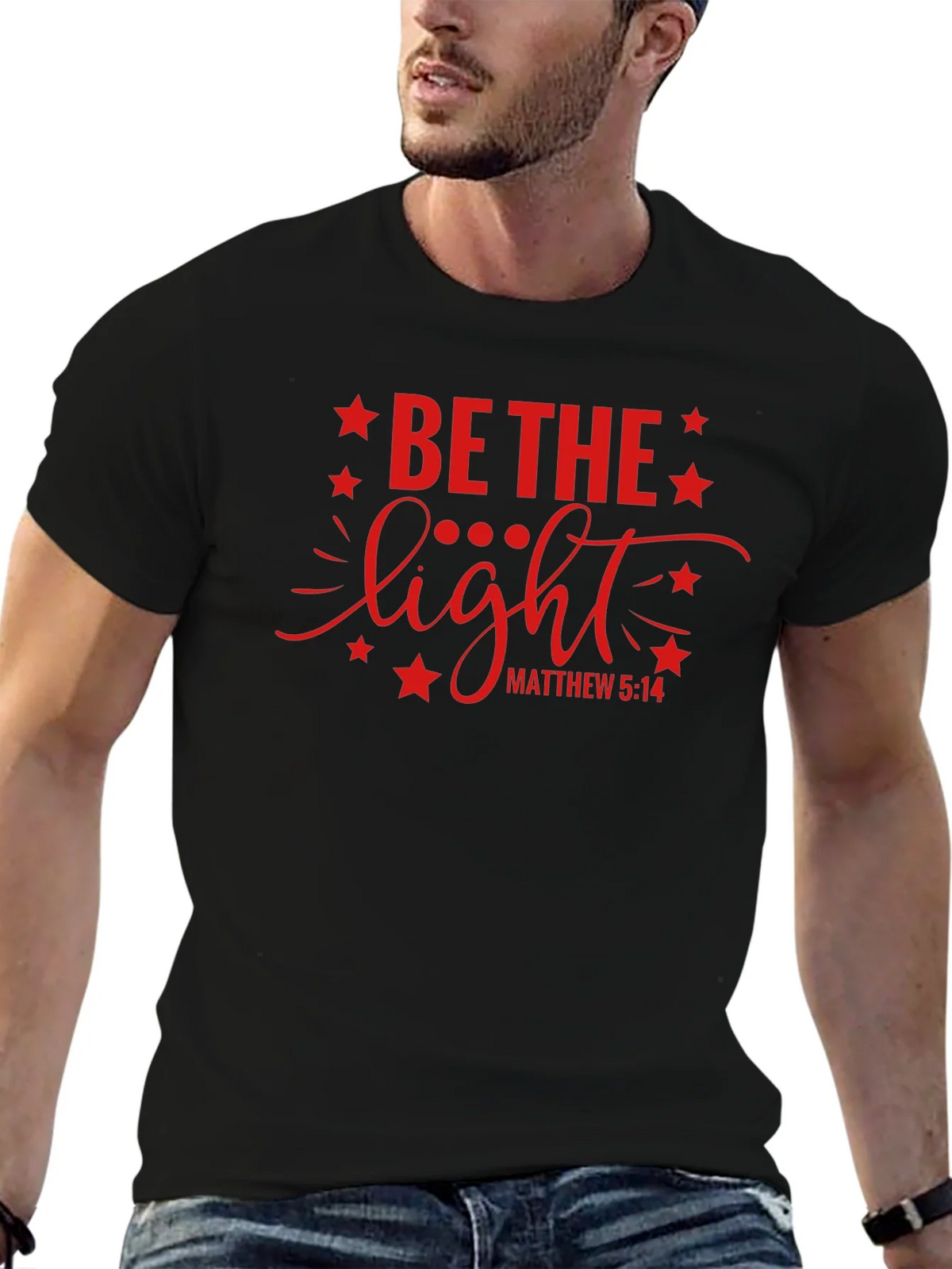 Be The Light Graphic T-Shirt Christian Apparel product image 6
