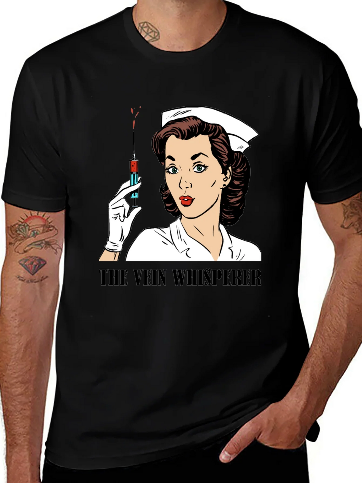 The Vein Whisperer Graphic Tee product image 1