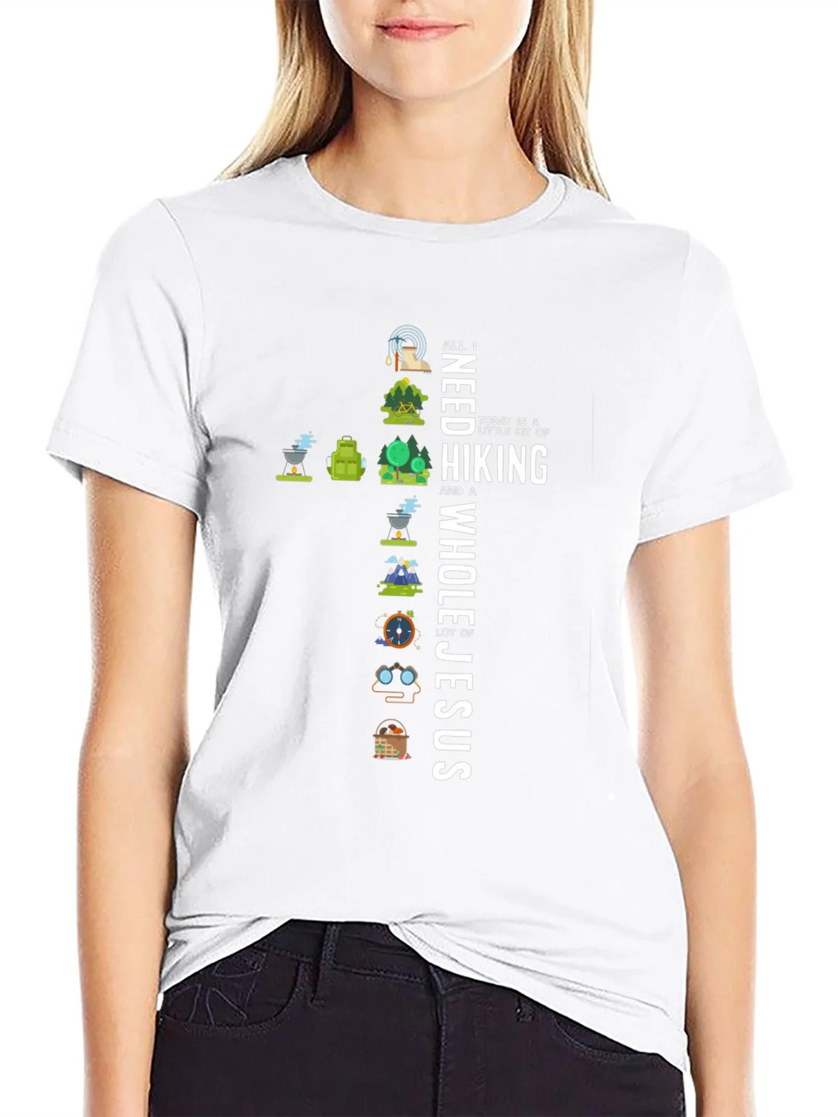 Hiking and Jesus T-Shirt product image 8