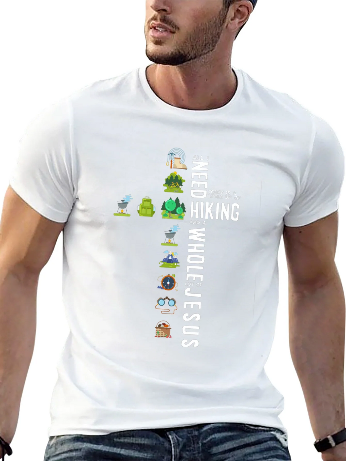 Hiking and Jesus T-Shirt product image 12