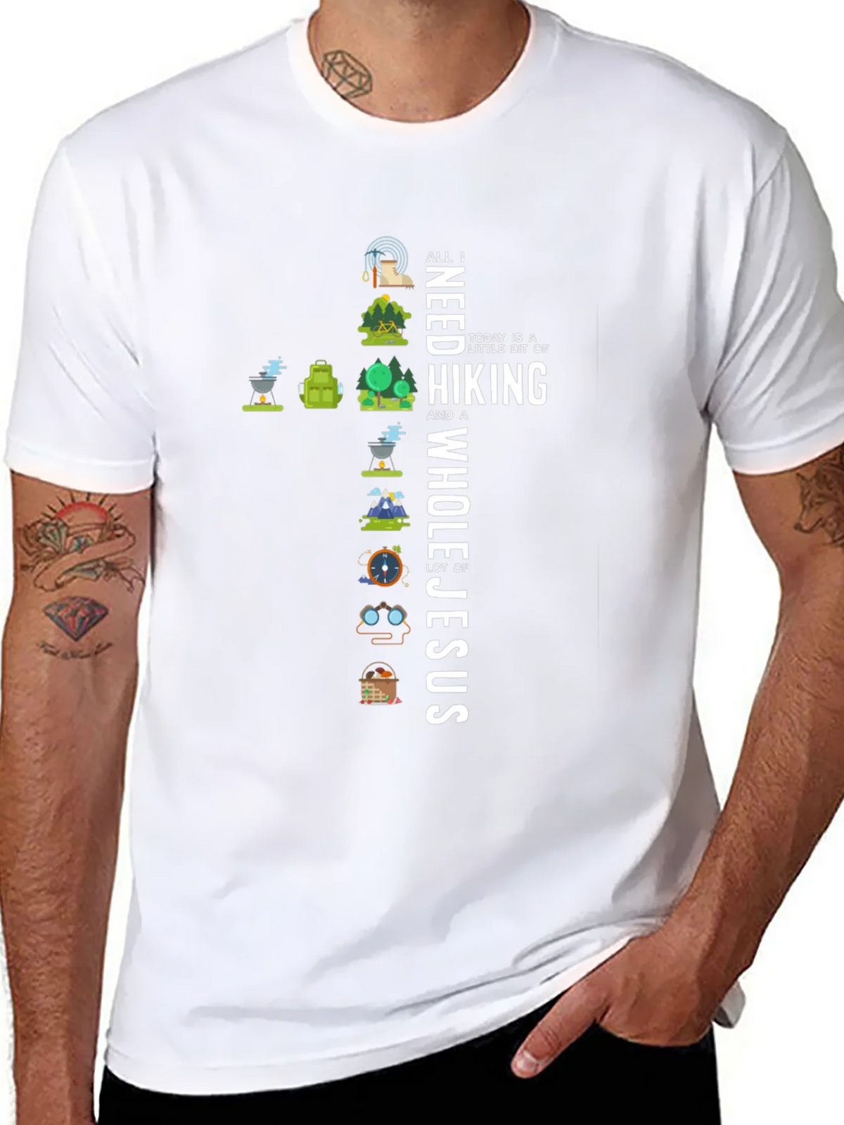 Hiking and Jesus T-Shirt product image 7