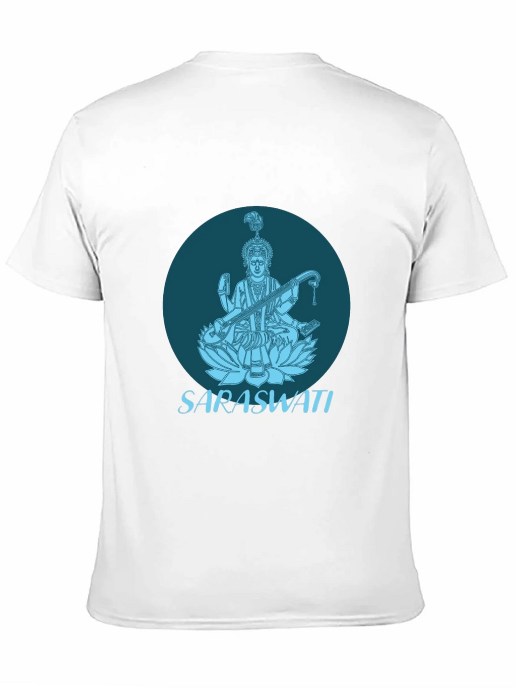 Saraswati Graphic Tee - Black Cotton T-Shirt product image 10