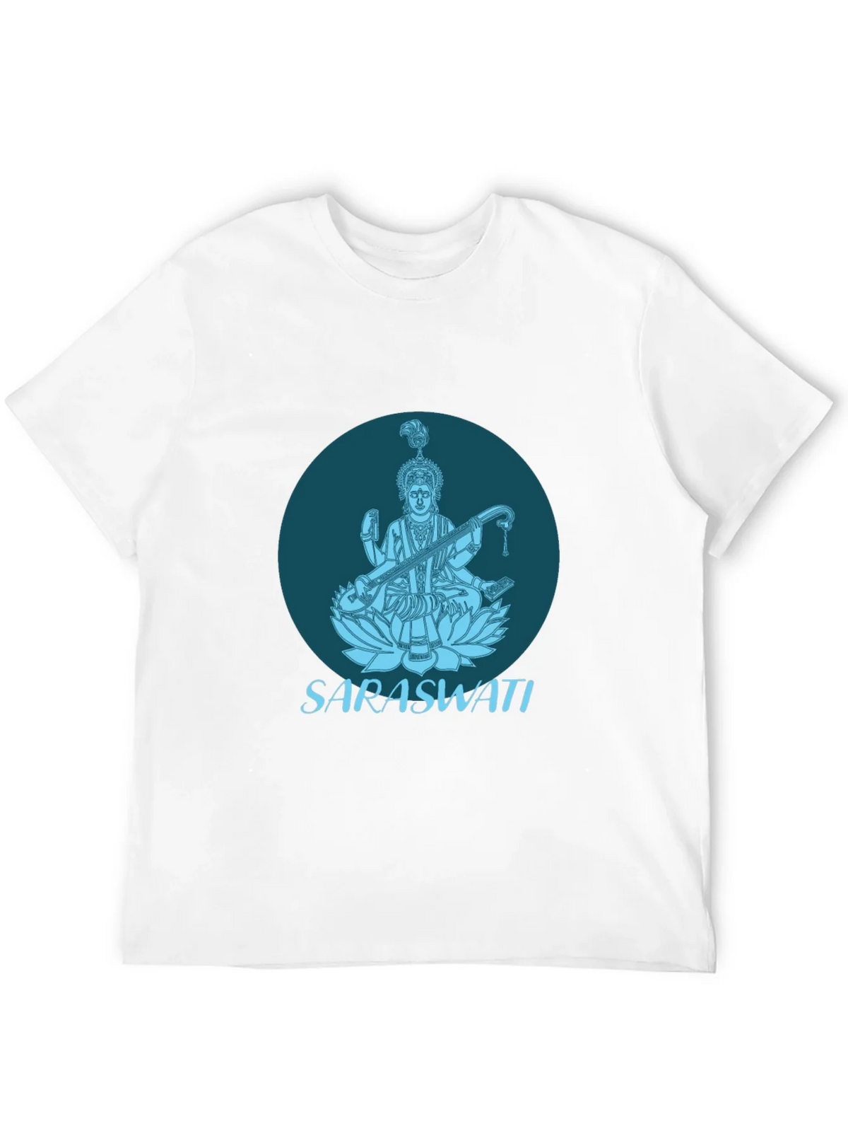 Saraswati Graphic Tee - Black Cotton T-Shirt product image 11
