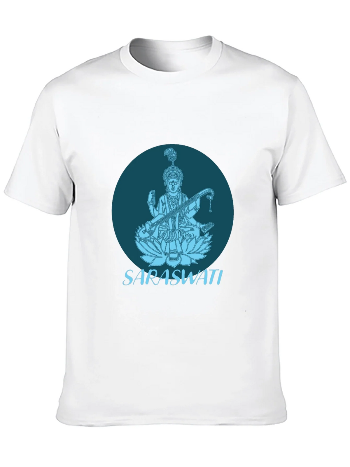Saraswati Graphic Tee - Black Cotton T-Shirt product image 9